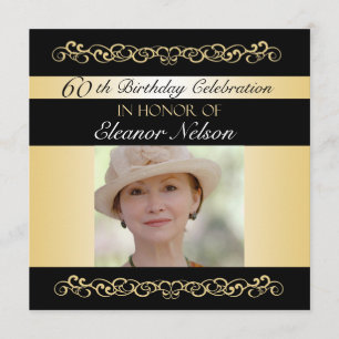 soixantième-soixante-neuvième Invitations de fête