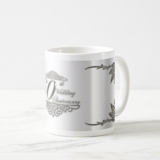 soixantième Tasse d'anniversaire de mariage (Devant droit)