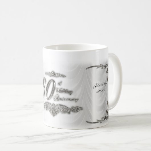 soixantième Tasse d'anniversaire de mariage (Devant droit)
