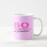 soixantième Tasse d'anniversaire pour des femmes |