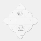 Soja kaars bedrijf toevoegen a r code bedrijfsnaam bedankdoosjes (Uitgevouwen)