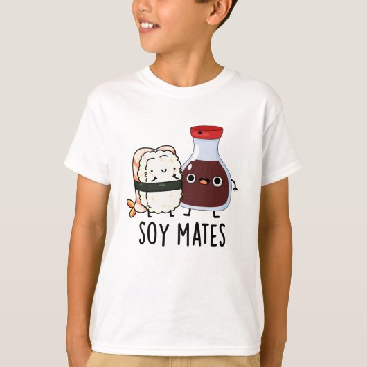 Soja Mates Grappige Sojasaus Pun T-shirt (Voorkant)