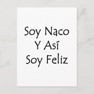 soja naco y asi soy feliz briefkaart