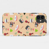 Soja verliefd schattig geel Kawaii Sushi Case-Mate iPhone Case (Achterkant (horizontaal))