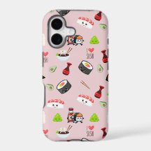 Soja verliefd schattig lichtroze Kawaii Sushi