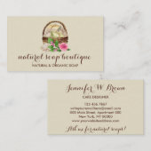 Soja Wax Zeep Zelfgemaakte Lavendel Visitekaartje (Voorkant / Achterkant)