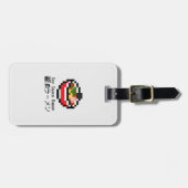 Sojasaus Ramen Retro Pixel Art Bagagelabel (Voorkant horizontaal)