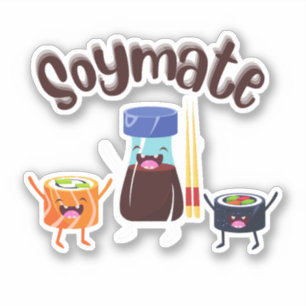 Sojmate, soja sushi sticker