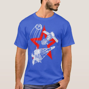 Sojoez raket Sojoez ruimtesonde Sputnik satelliet T-shirt