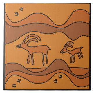 Sojourn door slang Gulch Ceramic Tile Tegeltje