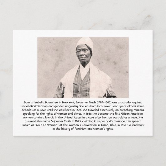 Sojourner Truth - Feminist Briefkaart (Voorkant)