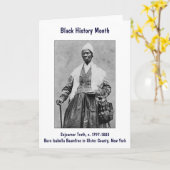 Sojourner Truth Kaart - Black History Month (Gele Bloem)