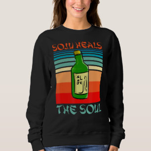 Soju hoort de sol Funny Alcohol Koreaanse wijn Trui