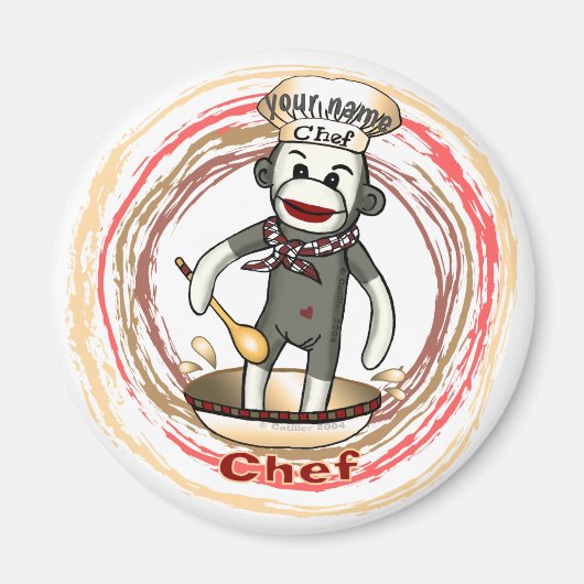 Sok-aap Chef magneet (Voorkant)