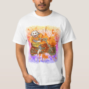 Sok-aap motorfiets motorrijder t-shirt
