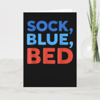 Sok Blauw Bed Grappige Meme