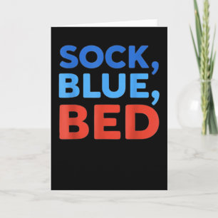 Sok Blauw Bed Grappige Meme  Kaart