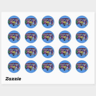Sok Geld Vrede Bus Sticker