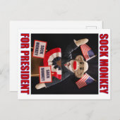 Sok Monkey voor President Briefkaart (Voorkant / Achterkant)