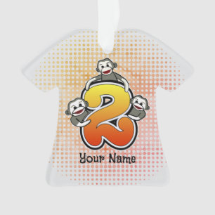 Sokkel Aap Nummer 2 Ornament