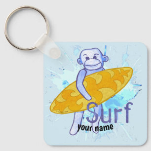 Sokkel Aap Surfer sleutelhanger