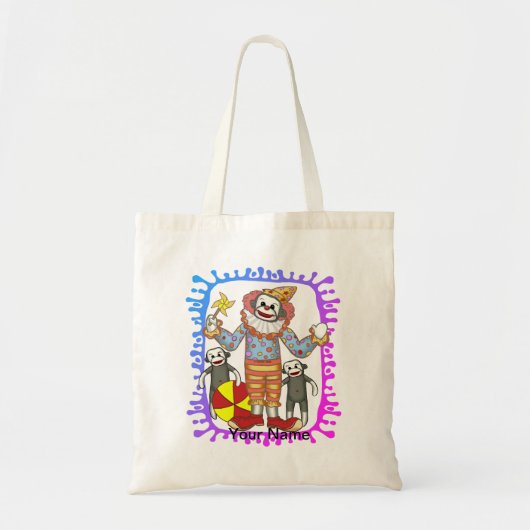 Sokkelap Clown Tote Bag (Voorkant)