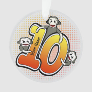 Sokkeling Nummer 10 Ornament
