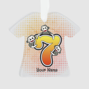 Sokkeling Nummer 7 Ornament