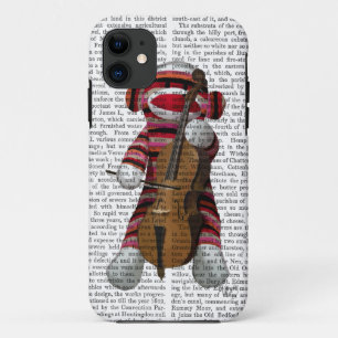 Sokken aap en cello iPhone 11 hoesje