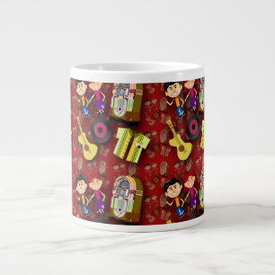Sokken Hop Patroon Rood Jumbo Mok