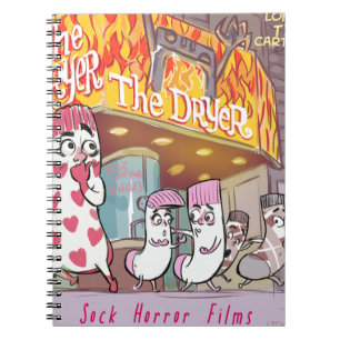 Sokken Horror Films De Droger Komisch Notitieboek