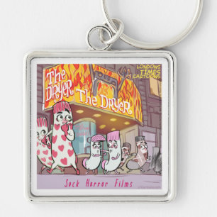 Sokken Horror filtreert de wasmachine Sleutelhanger