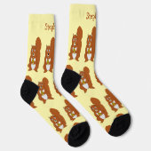 Sokken met ontwerp van rode eekhoorn (Rechts)