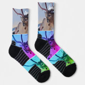 Sokken van het rendierpatroon (Rechts)