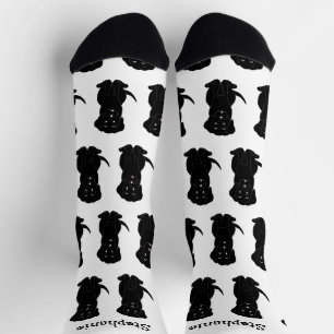 Sokken Zwart Labrador Dog Design