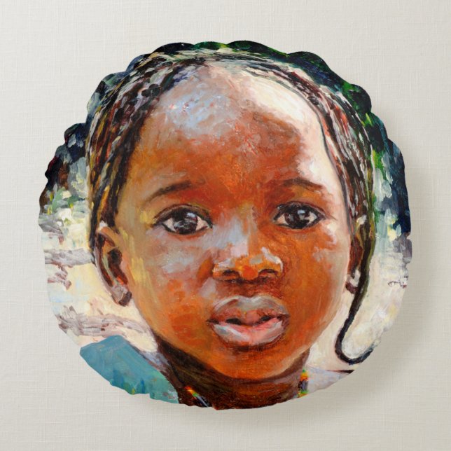 Sokoro 2006 rond kussen (Voorkant)