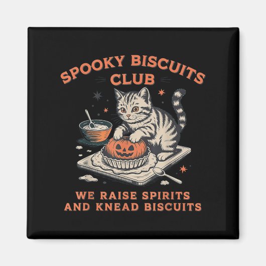 Soky Biscuits Club Cat, Halloween Bakken Magneet (Voorkant)