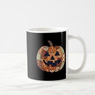 Soky Halloween Pompoen Patchwork Schattigee Herfst Koffiemok