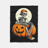 Soky Pumpkin & Skeleton Gamer Tee _ Boys & Fleece Deken (Voorkant)