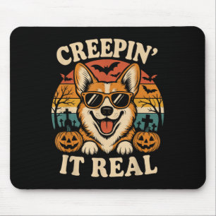 Soky Schattige Creen' It Real Funny Dog Halloween Muismat
