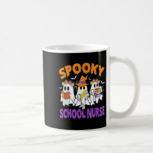 Soky School Nurse Funny Ghost Halloween Koffiemok