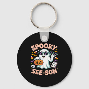Soky See Son Optometry Funny Ghost Halloween Kostu Sleutelhanger