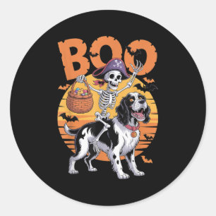 Soky Springer Kostuum Engelse Springer Spaniel Hal Ronde Sticker