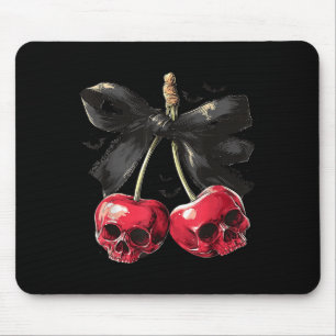 Soky Summer Schedel Kersen Halloween Coquette Boog Muismat