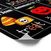 Soky Syllables Teacher Funny Halloween Educational Poster (Hoek)