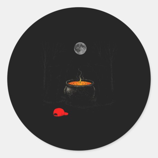 Soky Witch Halloween Feminist Women Rights Against Ronde Sticker (Voorkant)