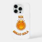 Sol Brillo Sola iPhone Case – Inspirational Logo P (Verso)