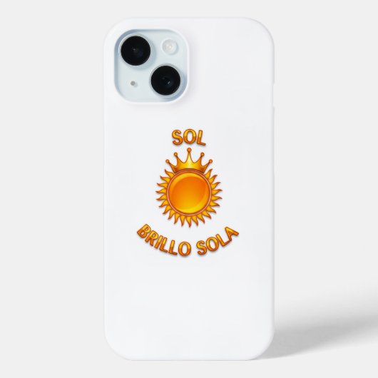Sol Brillo Sola iPhone Case – Inspirational Logo P (Achterkant)