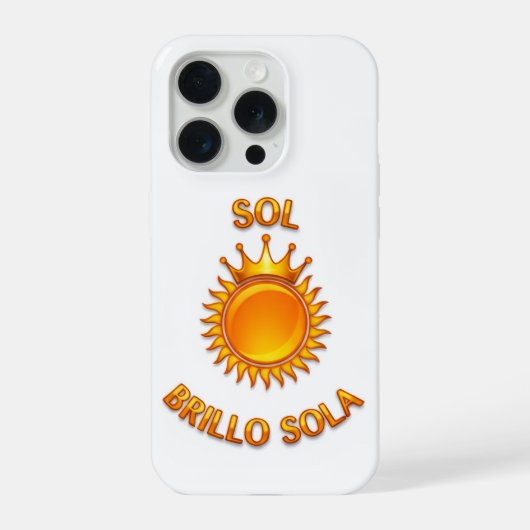 Sol Brillo Sola iPhone Case – Inspirational Logo P Hoesje (Achterkant)