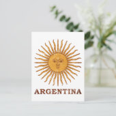 Sol de Mayo Argentina Briefkaart (Staand voorkant)